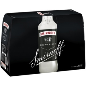 Picture of SmirnOff 7% Double Black Ice 10pk Btls 300ml