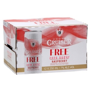 Picture of Cruiser 7% Zero Sugar Raspberry 12pk Cans 250ml