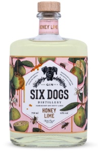 Picture of Six Dogs Honey Lime 43% South African Gin 700ml