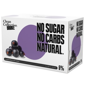 Picture of Clean Collective 6% Double Blackcurrant 8pk Cans 330ml